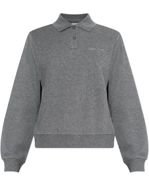 Samsøe & Samsøe Sadory Collared Polo Top - Gray