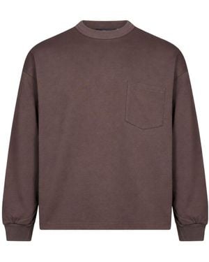 Comme des Garçons Comme Des Garçons Homme Long Sleeved Crewneck T-Shirt - Brown