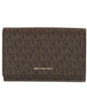 MICHAEL Michael Kors Logo Lettering Long Wallet - Brown