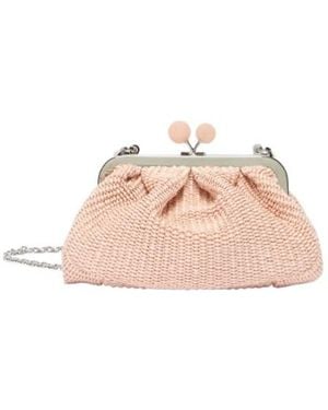 Weekend by Maxmara Woven Clutch Bag - Pink