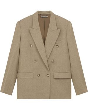 Stella McCartney Double-Breasted Tailored Blazer - Natural