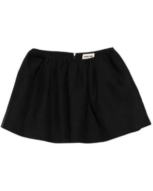 ShuShu/Tong Gathered A-Line Mini Skirt - Black