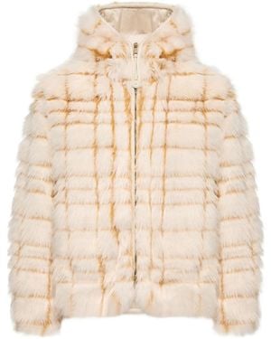 Moncler Pluvier Short Padded Jacket - Natural