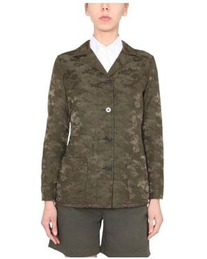 Aspesi Camouflage Printed Jacket - Green