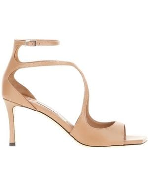 Jimmy Choo Ankle Strap Sandals - Metallic
