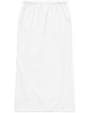1989 STUDIO Asymmetrical Midi Skirt - White