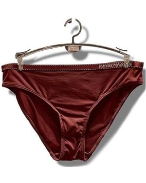 Emporio Armani Logo Trunks - Red