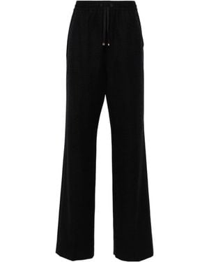 Moncler Straight Leg Drawstring Trousers - Black