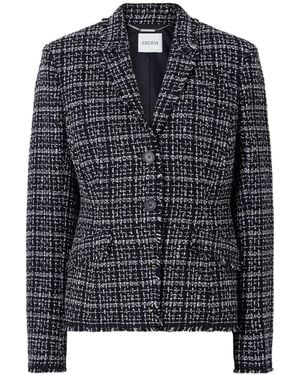 Erdem Tweed Cotton-Blend Blazer - Black