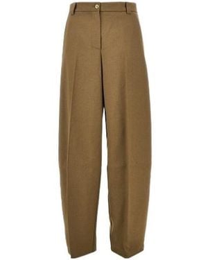 Pinko Casual Pants With Belt Loops - Green