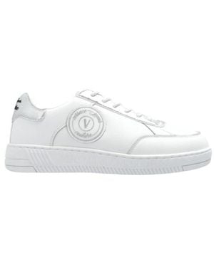 Versace Jeans Couture Couture Logo Printed Low-Top Trainers - White