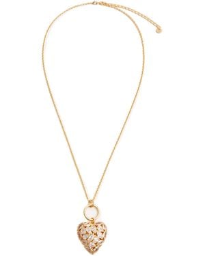 Self-Portrait Charm Necklace - White