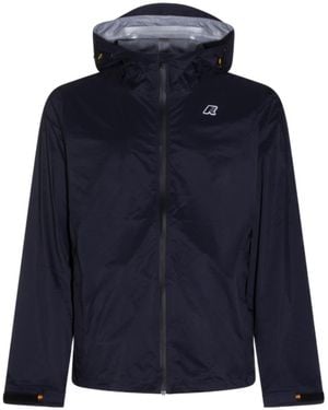 K-Way Packable Hooded Jacket - Blue