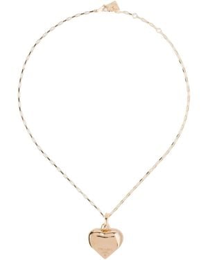 Prada Eternal Small Pendant Necklace - White
