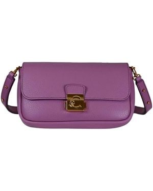 Coccinelle C-Me Lock Mini Shoulder Bag - Purple