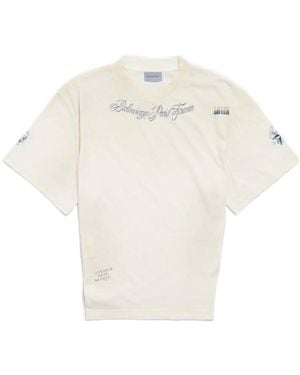 Balenciaga Classic Ink Cropped T-Shirt - White