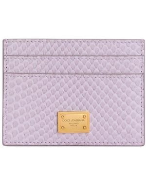 Dolce & Gabbana Python Card Holder - Purple