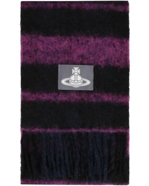 Vivienne Westwood 'Chunky Stripes' Scarf - Black