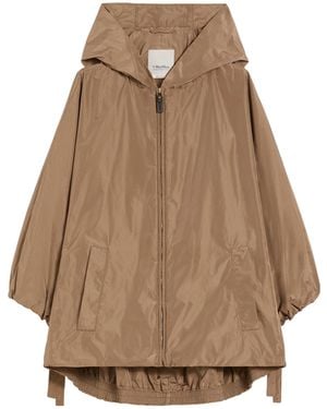 Max Mara 'S Smmpantone Hooded Coat - Natural