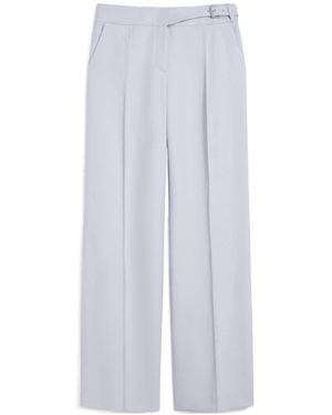Sportmax Belt Loop Casual Pants - White