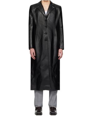 Coperni Single-Breasted Coat - Black