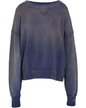 Maison Margiela Solidcolor Longsleeve Sweatshirt - Blue