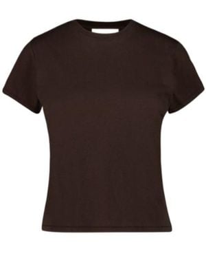 FRAME Crew-Neck Short-Sleeve T-Shirt - Black