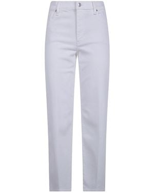 FRAME Logo Patch Trousers - White
