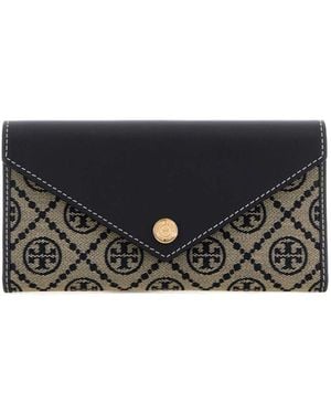 Tory Burch T Monogram Envelope Wallet - Black