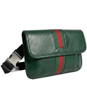 Gucci Web Trademark Small Belt Bag - Green