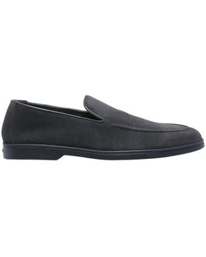 Doucal's Apron-Stitch Loafers - Blue