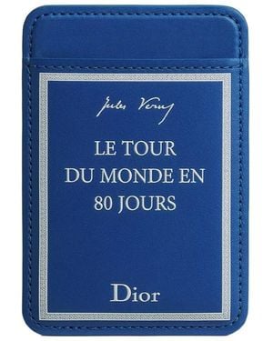 Dior Magnetic Card Holder - Blue