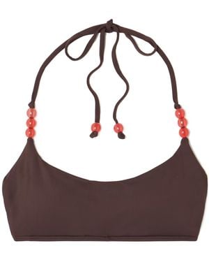 STAUD Laird Bikini Top - Brown