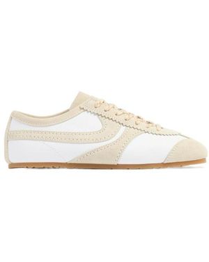 Dries Van Noten Leather Low Top Sneakers - White