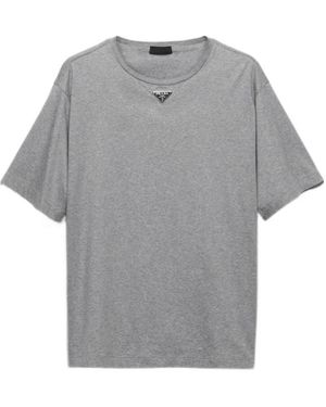 Prada Cotton T-Shirt - Grey