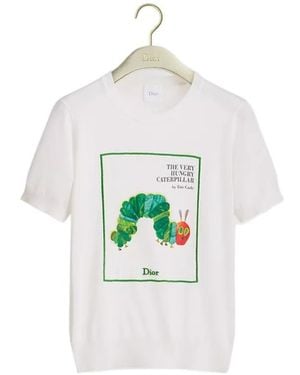 Dior Book Cover Short-Sleeved Jumper - White