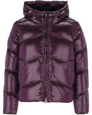 K-Way Ninev Crystal Chintz Thermo Heavy Jacket - Purple