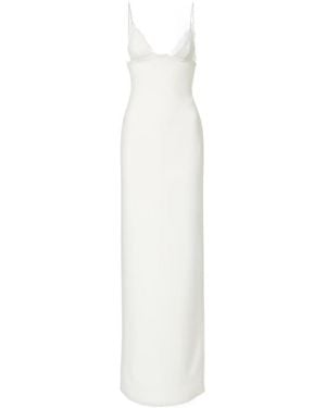 David Koma Bridal Lace-Trimmed Gown - White