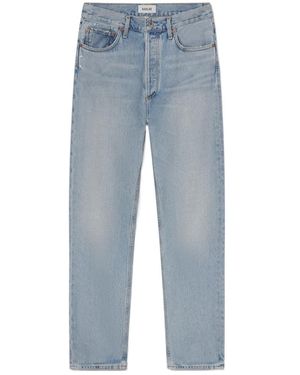Agolde 90's Pinch Waist High Rise Straight - Blue