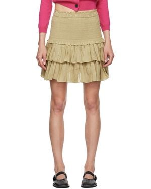 Isabel Marant Naomi Pleated Skirt - Yellow