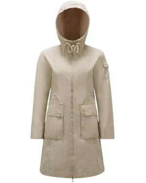Moncler Laerte Parka Coat - Natural