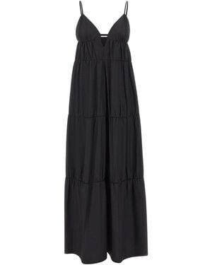 Kaos Cotton Long And Wide Dress - Black