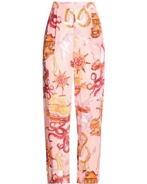 FARM Rio Colourful Casual Trousers - Red