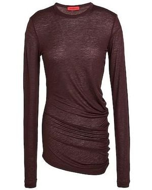 MAX&Co. Solid Colour Long-Sleeve Crew Neck T-Shirt - Purple