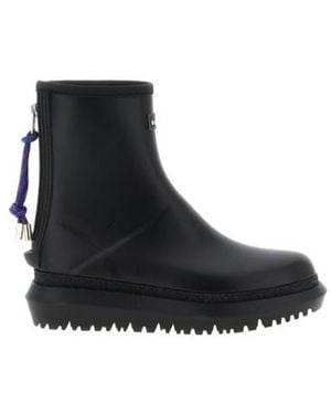 Sacai Zip-Detailed Ankle Boots - Black