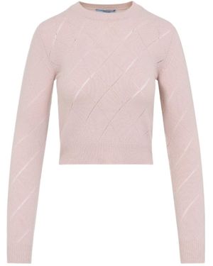 Prada Crew Neck Sweater - Pink