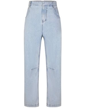 Entire studios Wash-Processed Straight-Leg Jeans - Blue