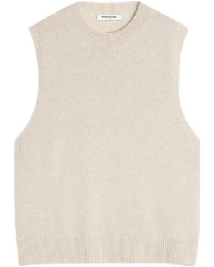 Maison Kitsuné Merino Wool Comfort Vest - Natural