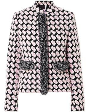 PUCCI Fringed Tweed Jacket - Black