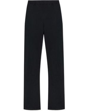 MM6 by Maison Margiela Numeric Embroidered Joggers - Black